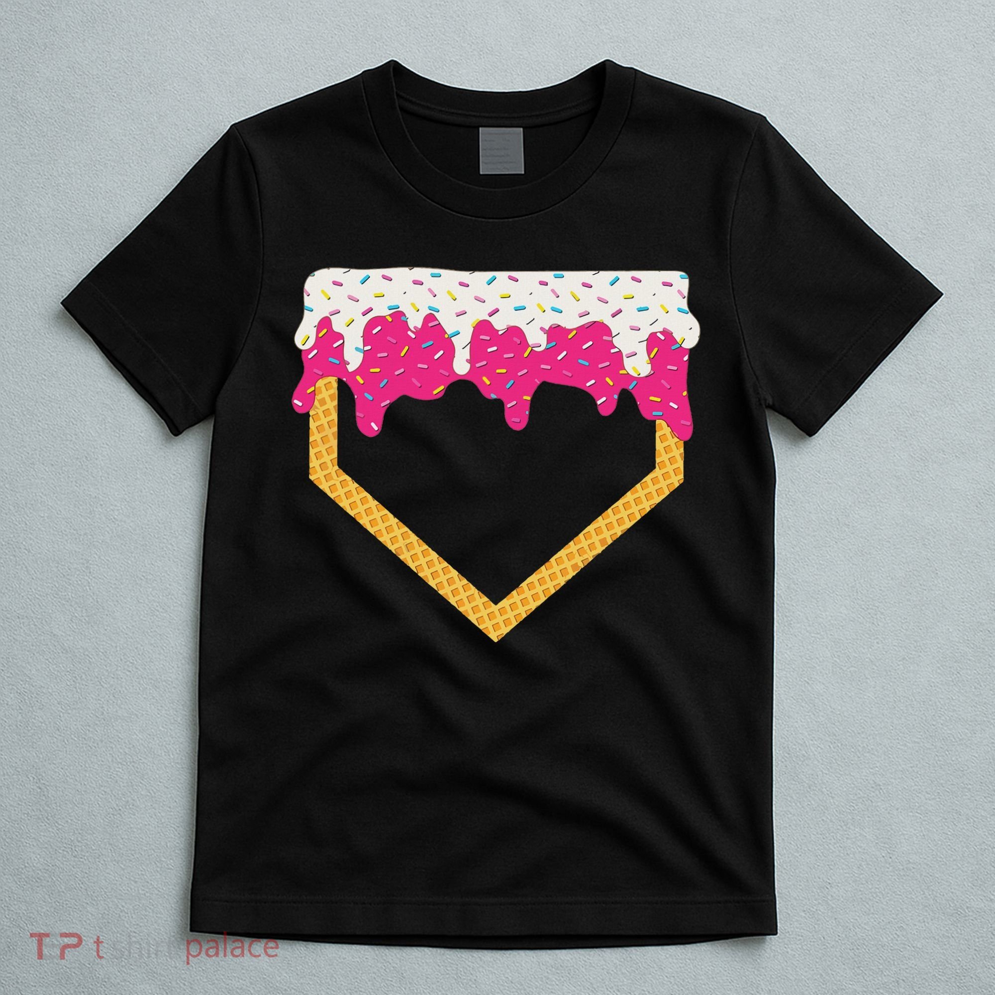 Baseball Ice Cream Dripping Drip T-Shirt