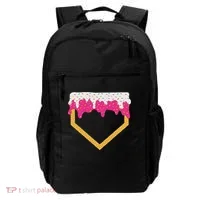 Baseball Ice Cream Dripping Drip Backpack thumb 0