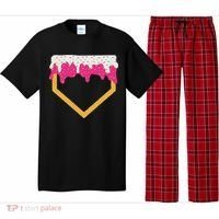 Baseball Ice Cream Dripping Drip Pajama Set thumb 0