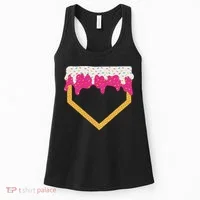 Baseball Ice Cream Dripping Drip Women's Tank Top thumb 0