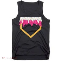 Baseball Ice Cream Dripping Drip Tank Top thumb 0