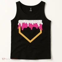 Baseball Ice Cream Dripping Drip Tank Top thumb 2