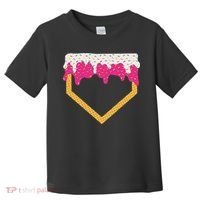 Baseball Ice Cream Dripping Drip Toddler T-Shirt thumb 0