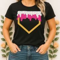 Baseball Ice Cream Dripping Drip Women's T-Shirt thumb 2