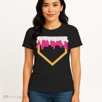 Baseball Ice Cream Dripping Drip Women's T-Shirt thumb 4