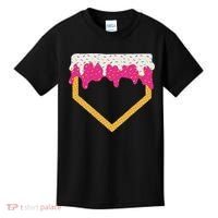 Baseball Ice Cream Dripping Drip Kids T-Shirt thumb 0