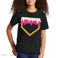 Baseball Ice Cream Dripping Drip Kids T-Shirt thumb 2