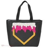 Baseball Ice Cream Dripping Drip Tote Bag thumb 0
