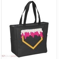 Baseball Ice Cream Dripping Drip Tote Bag thumb 2