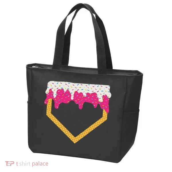 Baseball Ice Cream Dripping Drip Tote Bag