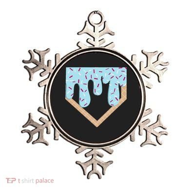 Baseball Ice Cream Dripping Home Plate Drip Ornament