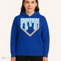 Baseball Ice Cream Dripping Home Plate Drip Hoodie thumb 5