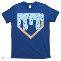 Baseball Ice Cream Dripping Home Plate Drip T-Shirt thumb 0