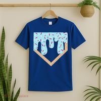 Baseball Ice Cream Dripping Home Plate Drip T-Shirt thumb 2