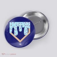Baseball Ice Cream Dripping Home Plate Drip Button thumb 0