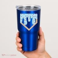Baseball Ice Cream Dripping Home Plate Drip Tumbler thumb 2