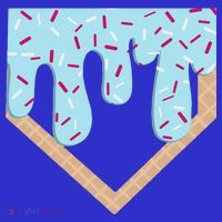 Baseball Ice Cream Dripping Home Plate Drip Toddler Hoodie thumb 2
