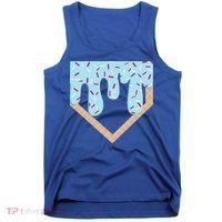 Baseball Ice Cream Dripping Home Plate Drip Tank Top thumb 0