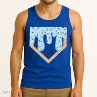 Baseball Ice Cream Dripping Home Plate Drip Tank Top thumb 3