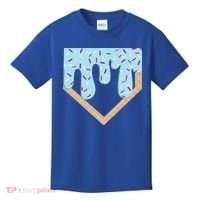 Baseball Ice Cream Dripping Home Plate Drip Kids T-Shirt thumb 0