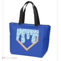 Baseball Ice Cream Dripping Home Plate Drip Tote Bag thumb 3