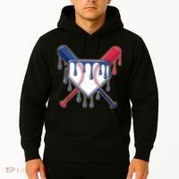 Baseball Ice Cream Drip Driping  Hoodie thumb 2