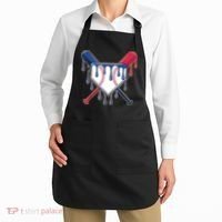 Baseball Ice Cream Drip Driping  Apron thumb 2