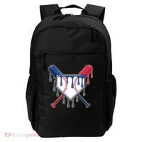 Baseball Ice Cream Drip Driping  Backpack thumb 0
