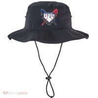 Baseball Ice Cream Drip Driping  Bucket Hat thumb 0