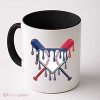 Baseball Ice Cream Drip Driping  Coffee Mug thumb 0