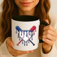 Baseball Ice Cream Drip Driping  Coffee Mug thumb 3