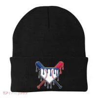 Baseball Ice Cream Drip Driping  Beanie thumb 0