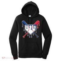 Baseball Ice Cream Drip Driping  Women's Hoodie thumb 0