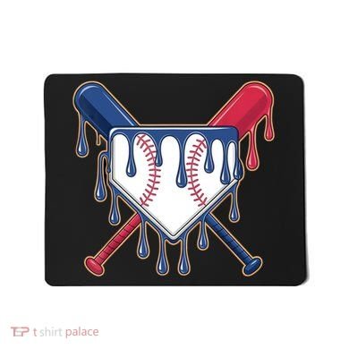 Baseball Ice Cream Drip Driping  Mousepad