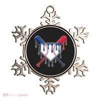Baseball Ice Cream Drip Driping  Ornament thumb 0