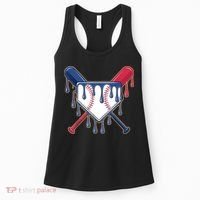 Baseball Ice Cream Drip Driping  Women's Tank Top thumb 0
