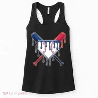 Baseball Ice Cream Drip Driping  Women's Tank Top thumb 0