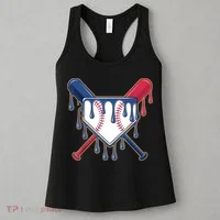Baseball Ice Cream Drip Driping  Women's Tank Top thumb 3