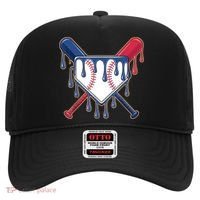 Baseball Ice Cream Drip Driping  Hat thumb 0