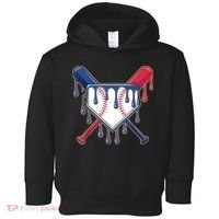 Baseball Ice Cream Drip Driping  Toddler Hoodie thumb 0