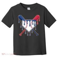 Baseball Ice Cream Drip Driping  Toddler T-Shirt thumb 0