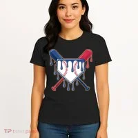 Baseball Ice Cream Drip Driping  Women's T-Shirt thumb 4