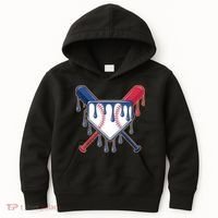 Baseball Ice Cream Drip Driping  Kids Hoodie thumb 0