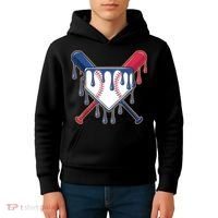 Baseball Ice Cream Drip Driping  Kids Hoodie thumb 4