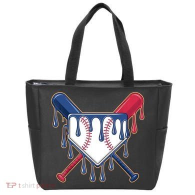 Baseball Ice Cream Drip Driping  Tote Bag