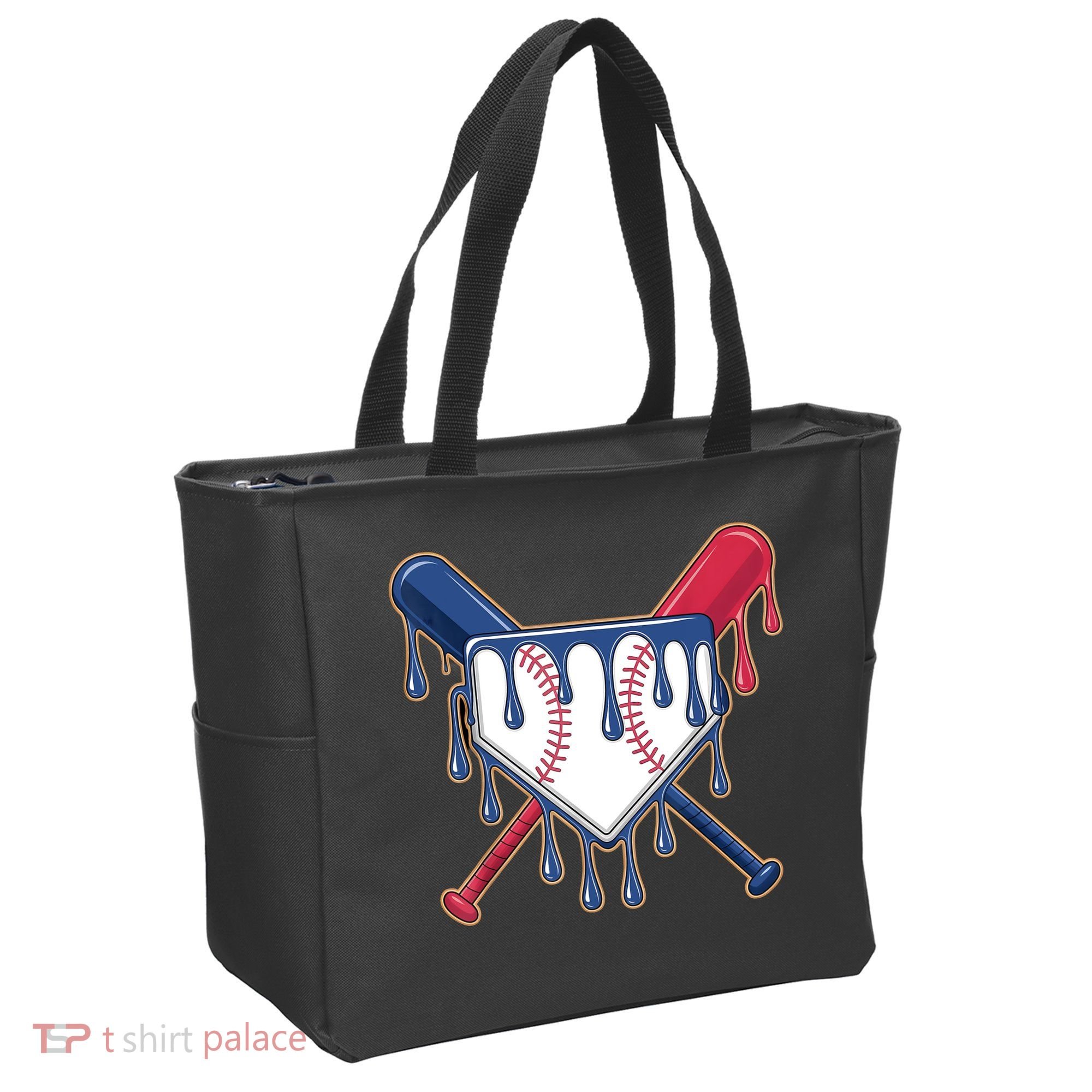 Baseball Ice Cream Drip Driping  Tote Bag