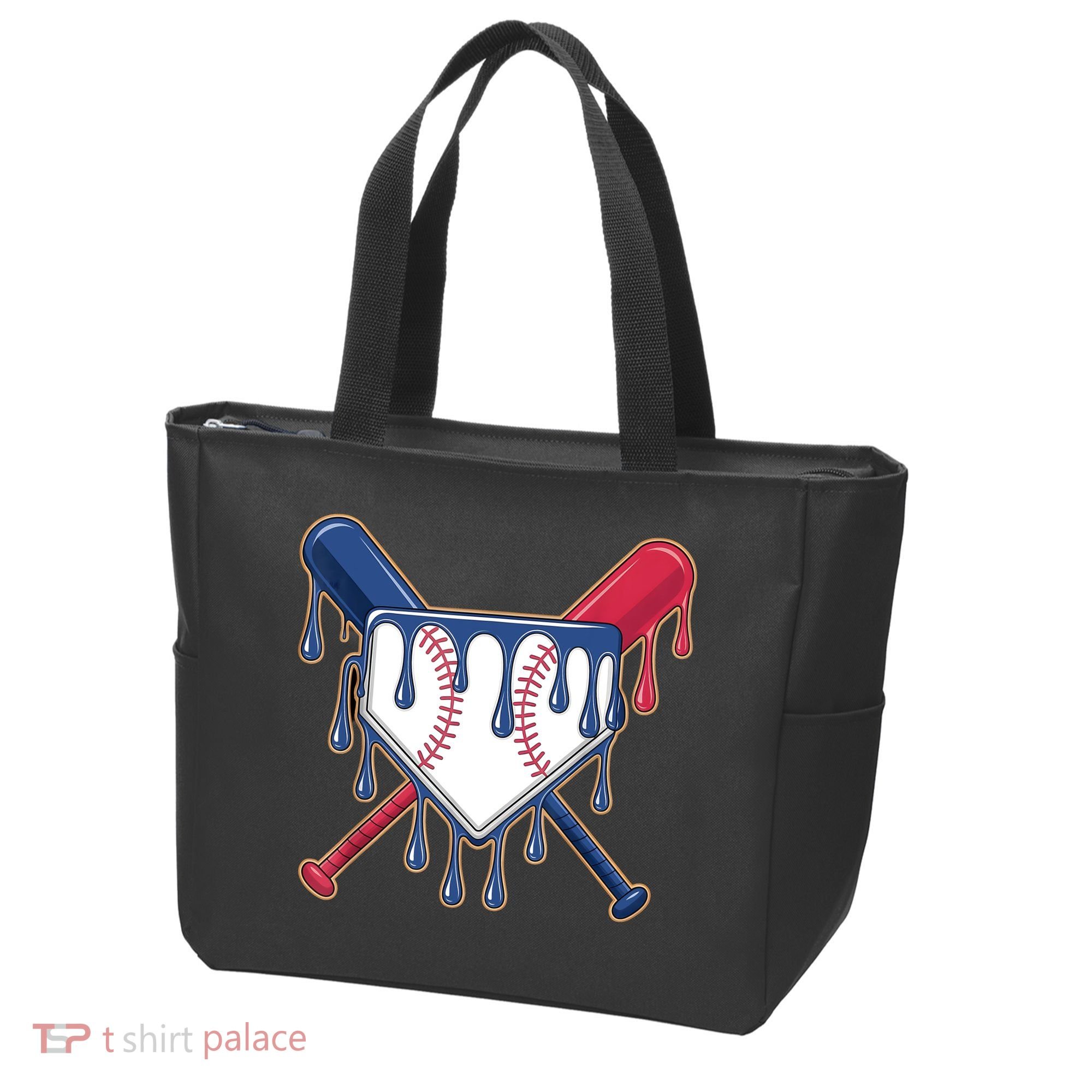 Baseball Ice Cream Drip Driping  Tote Bag