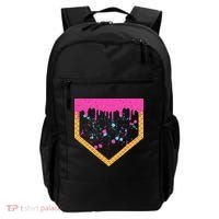Baseball Ice Cream Dripping Baseball Home Plate Drip Backpack thumb 0