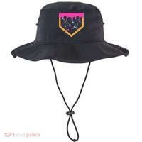 Baseball Ice Cream Dripping Baseball Home Plate Drip Bucket Hat thumb 0