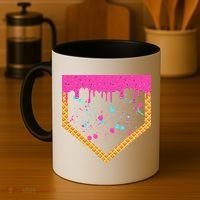 Baseball Ice Cream Dripping Baseball Home Plate Drip Coffee Mug thumb 4